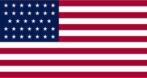US flag 34 stars