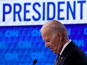 Joe Biden head down debate getty 640x480.