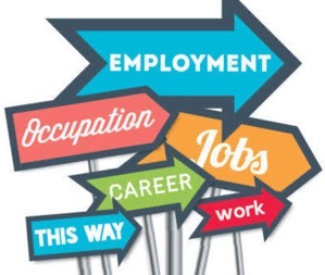 Employment signs.