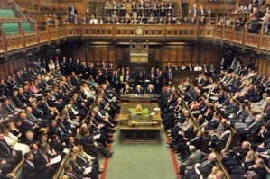 Chamber House of Commons Houses Parliament London.