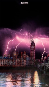 HD wallpaper london doomsday big ben clock dark doom england lightning uk united kingdom.