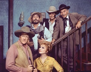 Gunsmoke James Arness as Matt Dillon Amanda Blake as Miss Kitty Russell Ken Curtis as Festus Haggen Buck Taylor as Newly OBrien and Milburn Stone as Doc Adams 202267152.